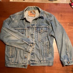 orange tab levi jean jacket size medium